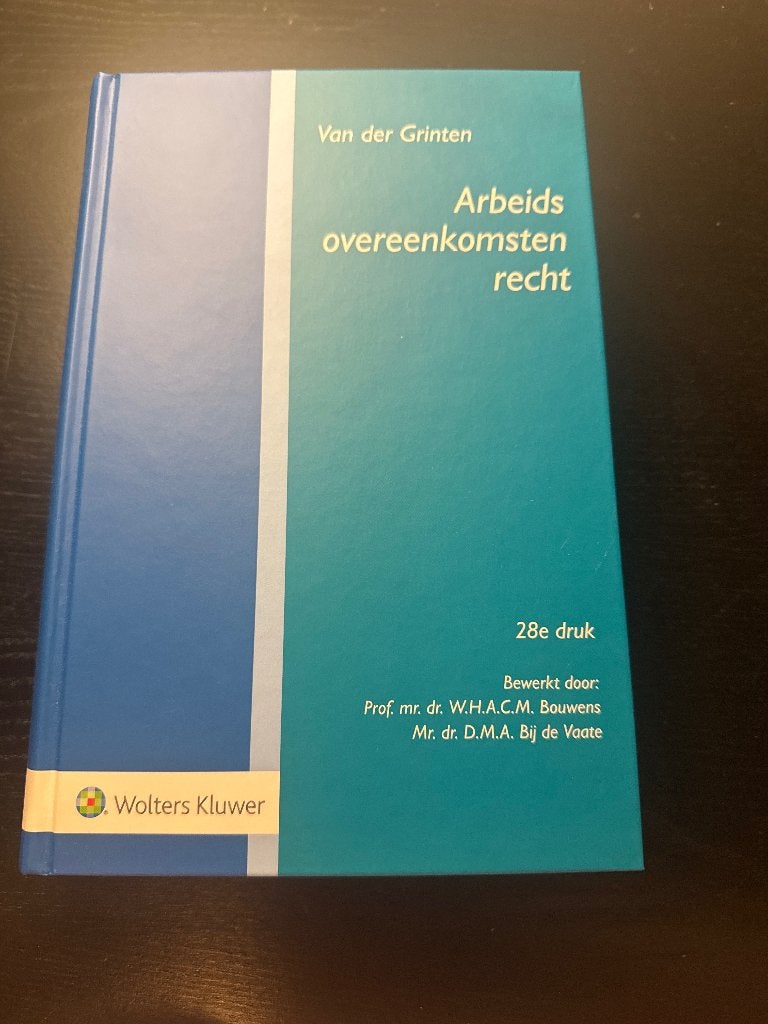 Arbeidsovereenkomstenrecht, Ophalen of Verzenden, Wolters Kluwer, Gamma, WO