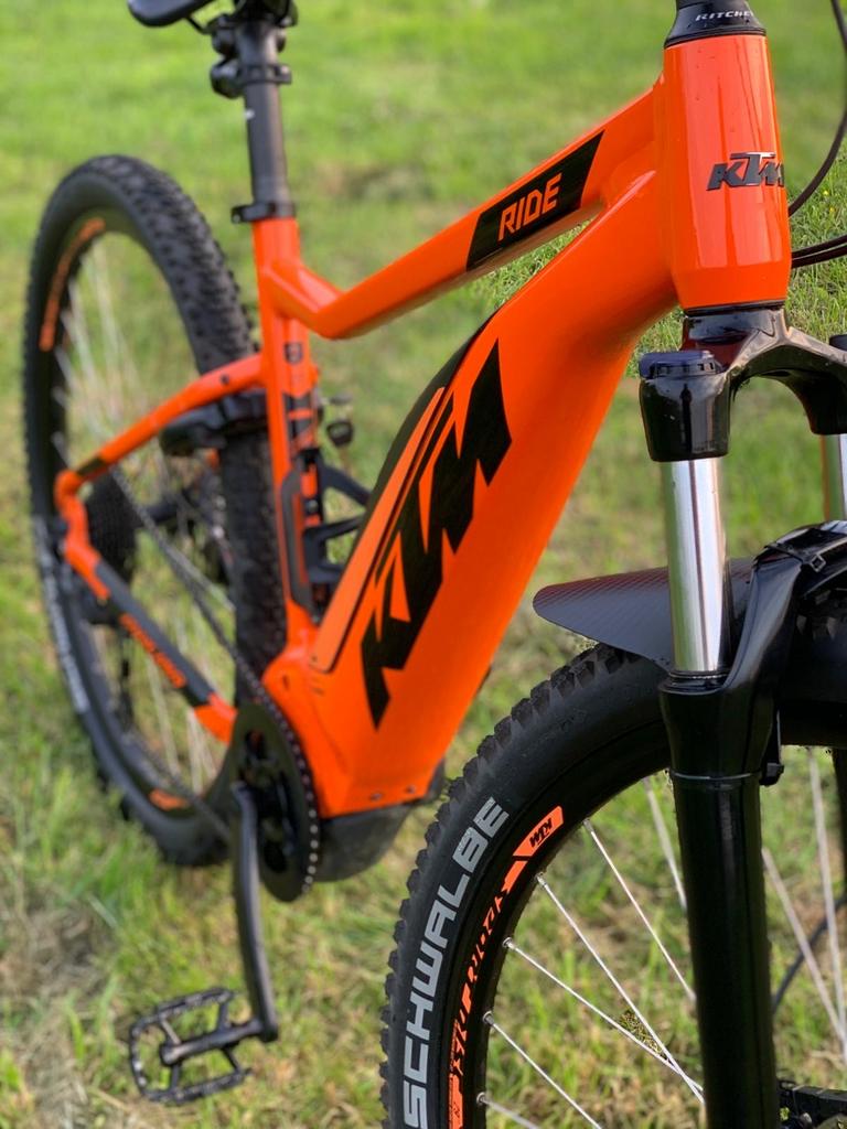 Mooie KTM Macina Ride 291 E-MTB, Fietsen en Brommers, Elektrische fietsen, Zo goed als nieuw, 47 tot 51 cm, 50 km per accu of meer