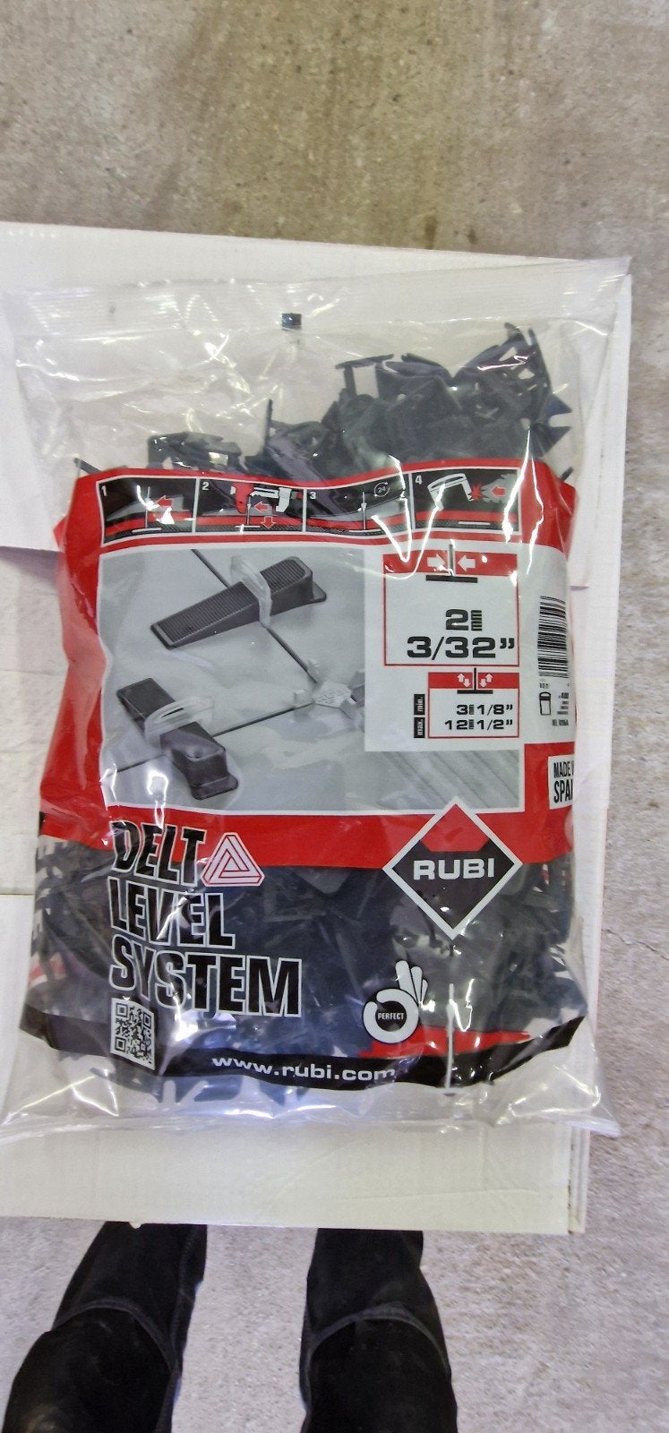 Rubi Delta Level System 2mm - 9 zakken, Doe-het-zelf en Verbouw, Ophalen, Overige typen, Nieuw, Minder dan 20 cm