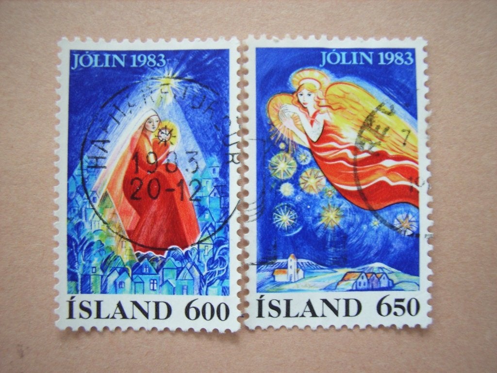 NB  IJsland 608-609, Ophalen of Verzenden, IJsland, Gestempeld