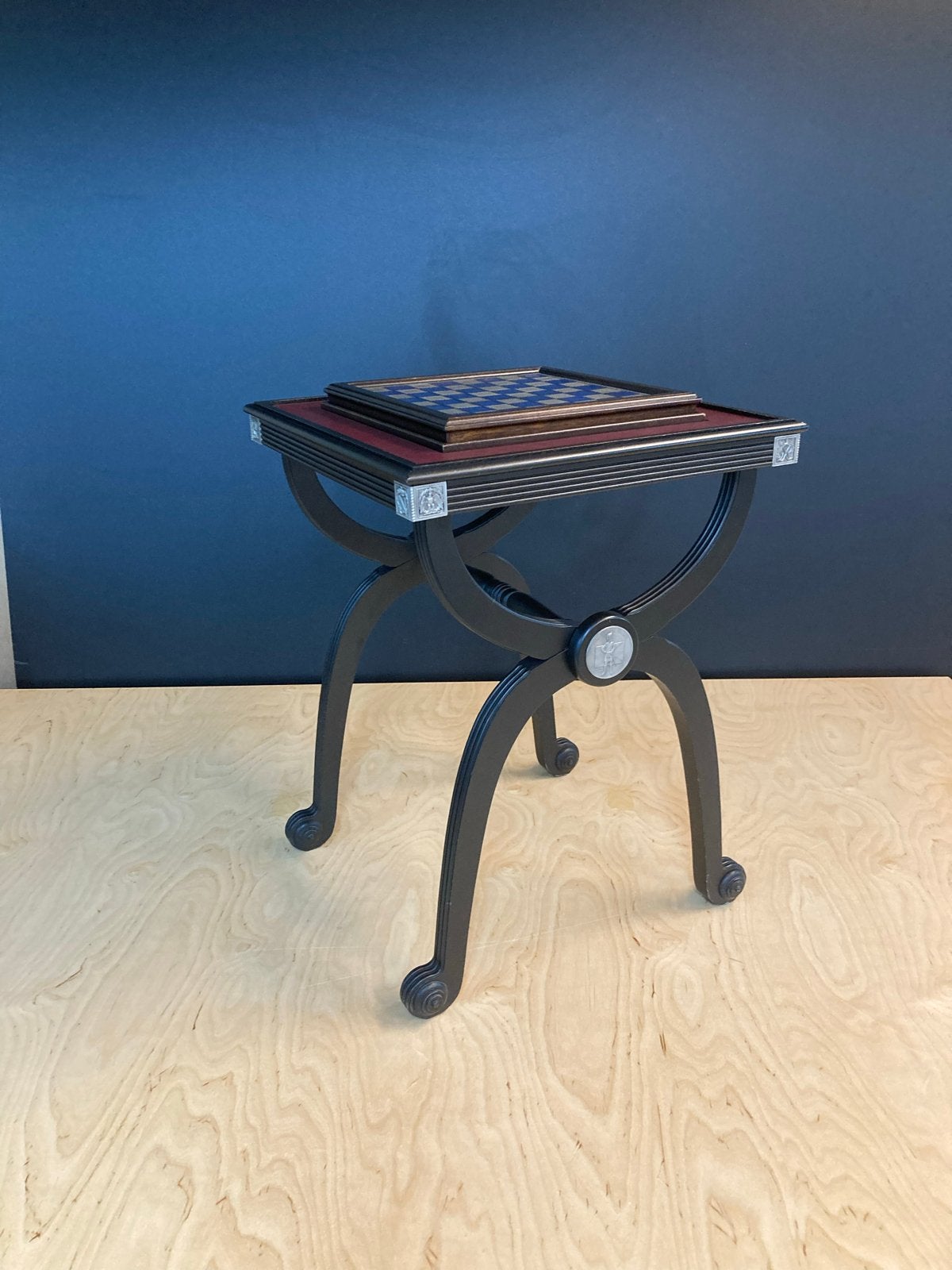 Franklin Mint Schaakspel 'De Slag bij Waterloo' met tafel, Een of twee spelers, Ophalen, Gebruikt