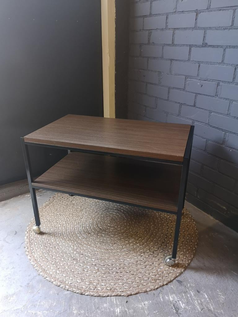 Vintage bijzettafel, Huis en Inrichting, Kasten | Televisiemeubels, Minder dan 100 cm, 50 tot 100 cm, 25 tot 50 cm, Ophalen