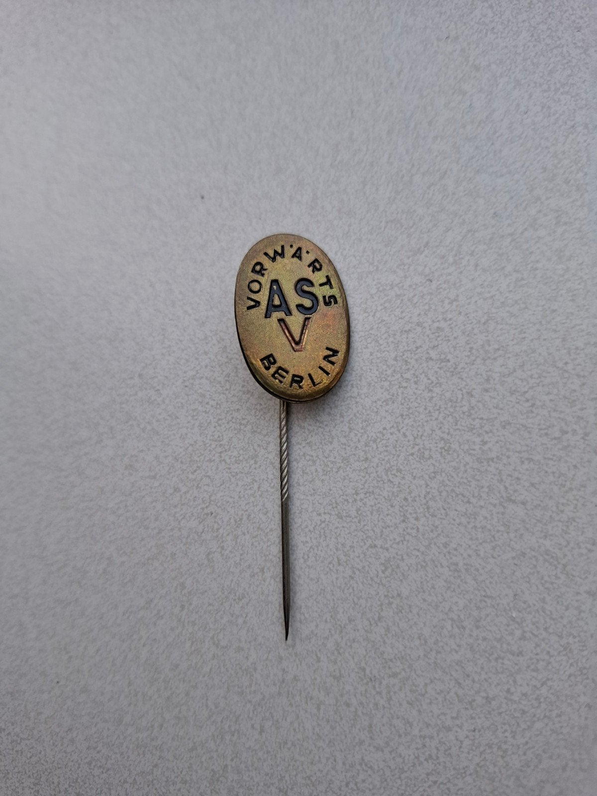 Vintage speldje pin steekspeld prikker ASV Vorwärts Berlin, Verzamelen, Ophalen of Verzenden
