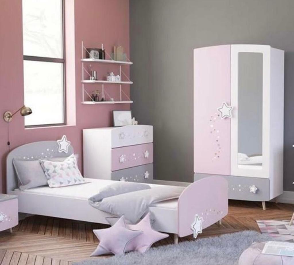 Bed incl. matras + kast, Kinderen en Baby's, Kinderkamer | Complete kinderkamers, Zo goed als nieuw, Meisje, Ophalen