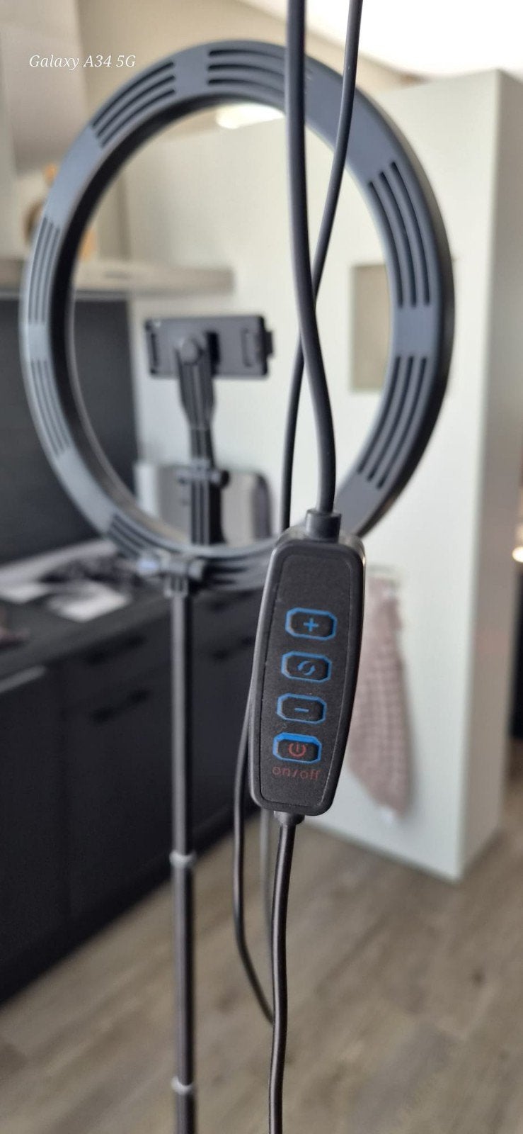 Ringlamp met statief en telefoonhouder, Overige merken, Belichting, Ophalen, Zo goed als nieuw