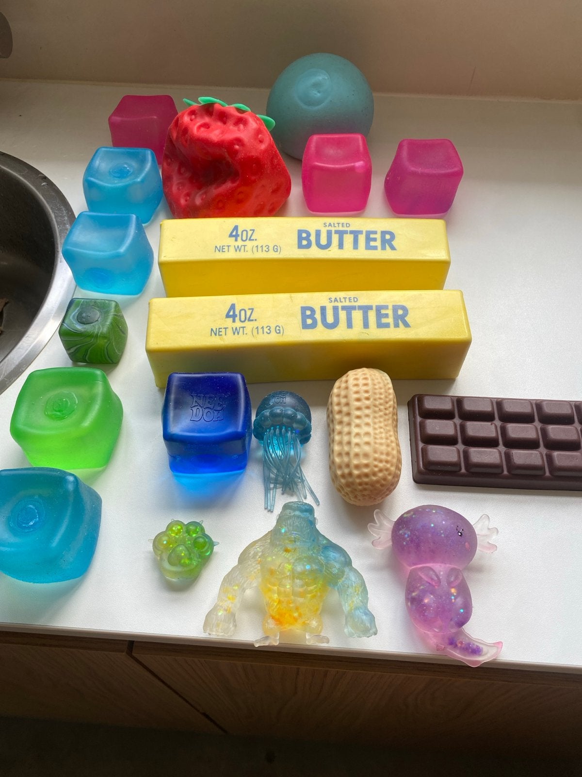 Nee Doh stressballen en fidget speelgoed collectie, Verzamelen, Ophalen of Verzenden, Gebruikt
