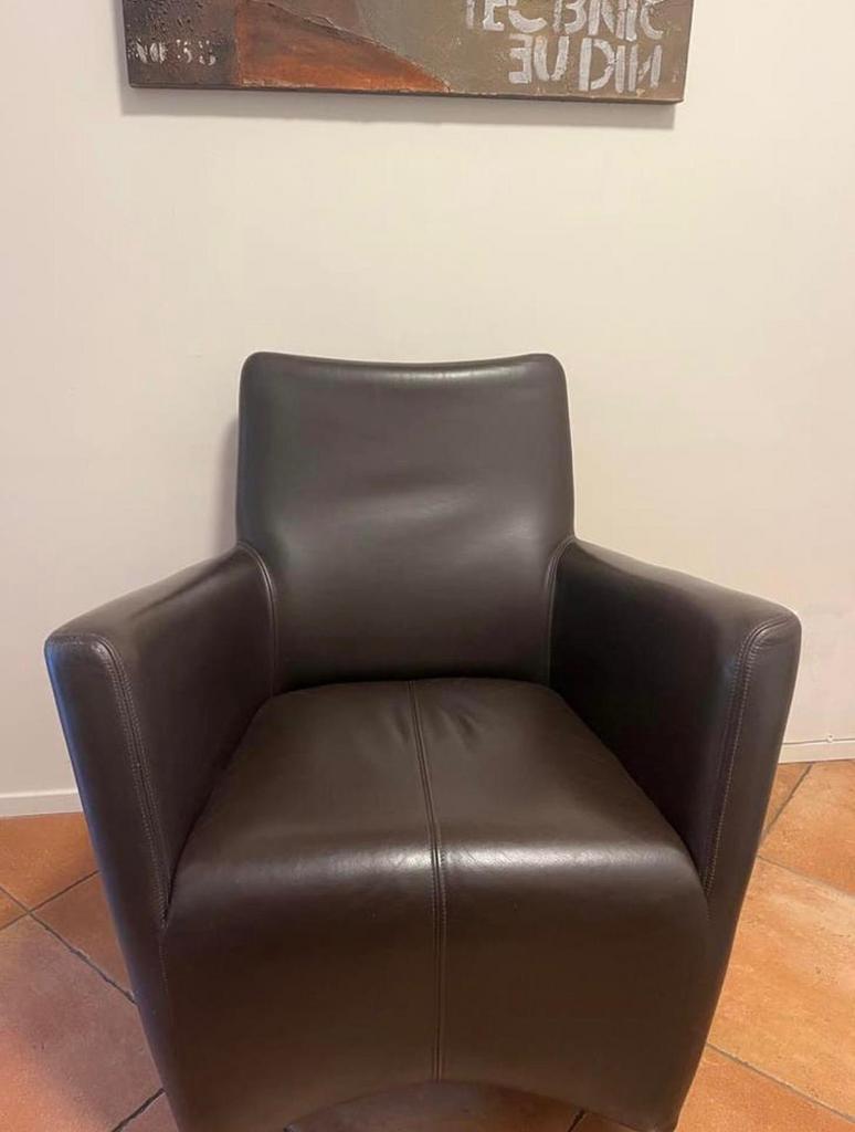 Leren stoel merk Jess, Ophalen, Minder dan 75 cm, Leer, Zo goed als nieuw