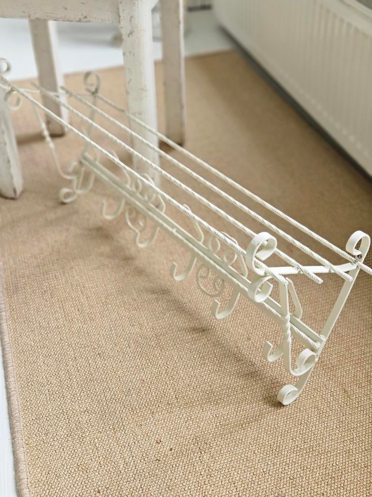 Brocante ijzeren kapstok, Huis en Inrichting, Woonaccessoires | Kapstokken, Ophalen of Verzenden, Metaal, Wandkapstok, Minder dan 100 cm
