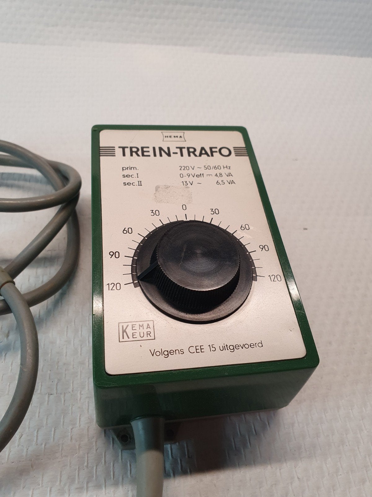 Hema Trein-Trafo - Getest en Werkend, Ophalen of Verzenden, Gebruikt, Transformator of Voeding, Overige merken