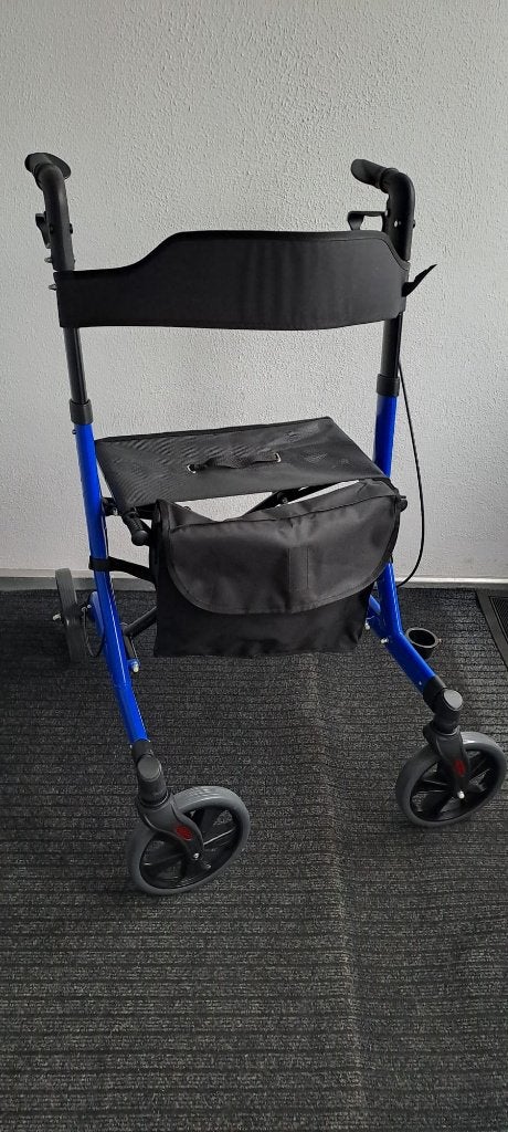 Aidapt Rollator - Lichtgewicht en opvouwbaar - Blauw, Ophalen, Opvouwbaar, Nieuw