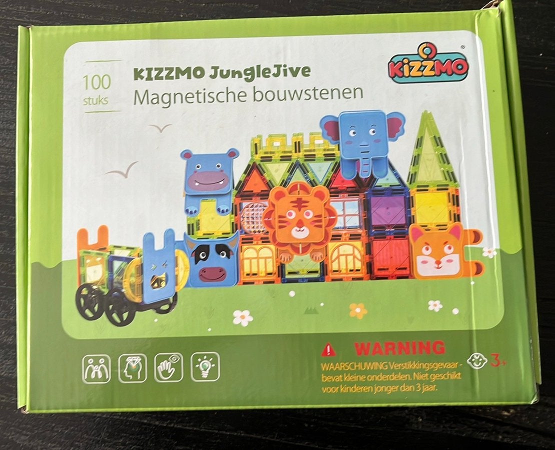 Kizzmo magnetic tiles constructie speelgoed, Ophalen of Verzenden, Nieuw, Bouwen