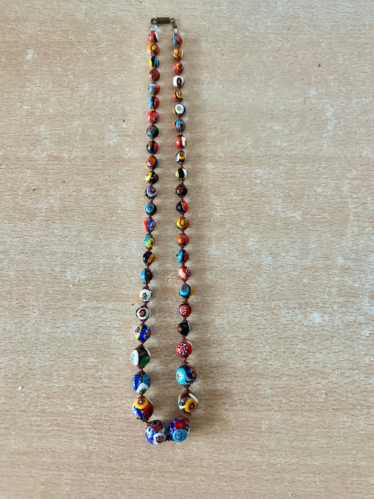 Millefiori ketting, Sieraden, Tassen en Uiterlijk, Ophalen of Verzenden, Gebruikt