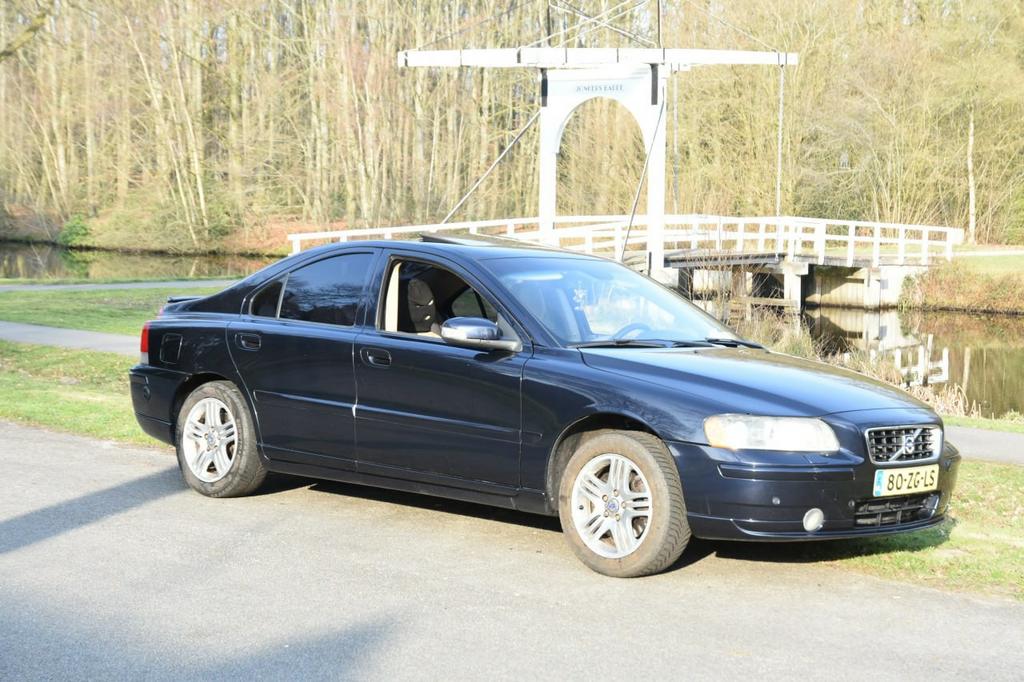 Volvo S60 2.5t 2008 LPG, Auto's, Beige, 1520 kg, Blauw, S60