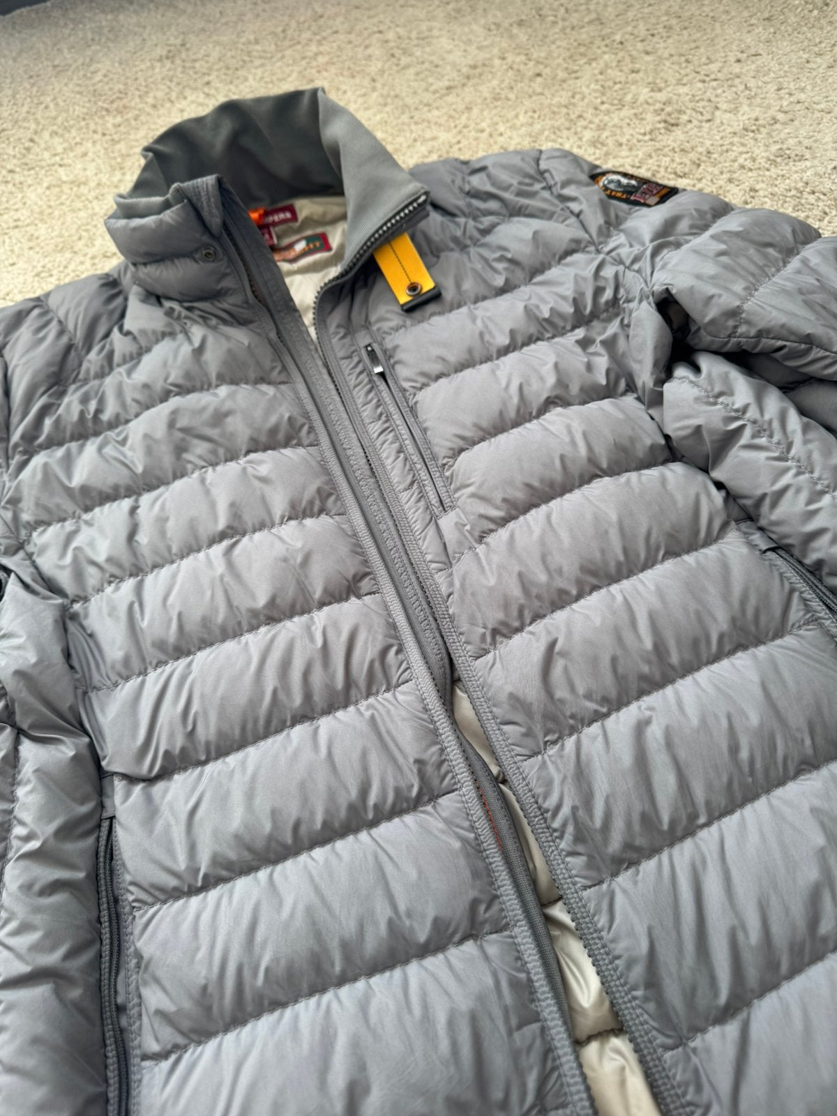Parajumpers Lightweight Puffer jacket heren grijs maat M, Kleding | Heren, Jassen | Zomer, Ophalen of Verzenden, Zo goed als nieuw