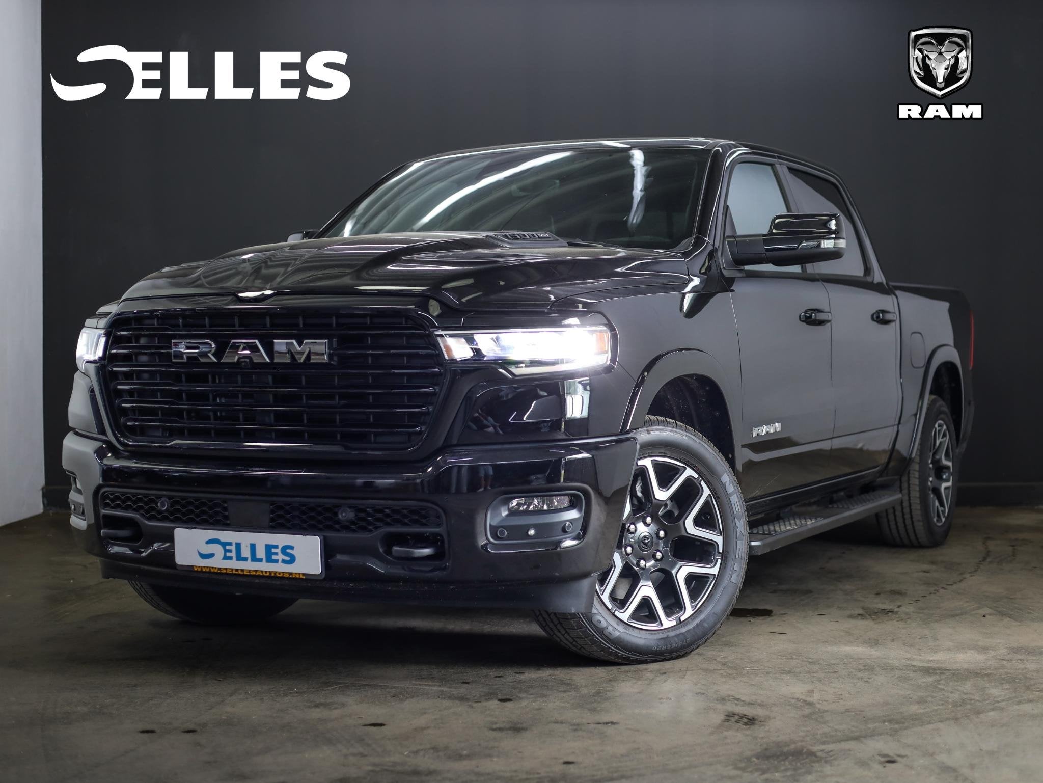 Dodge Ram 1500 2025 3.0L HURRICANE LARAMIE SPORT | BPM VRIJ, Auto's, Dodge, Automaat, Zwart, 2993 cc, Zwart