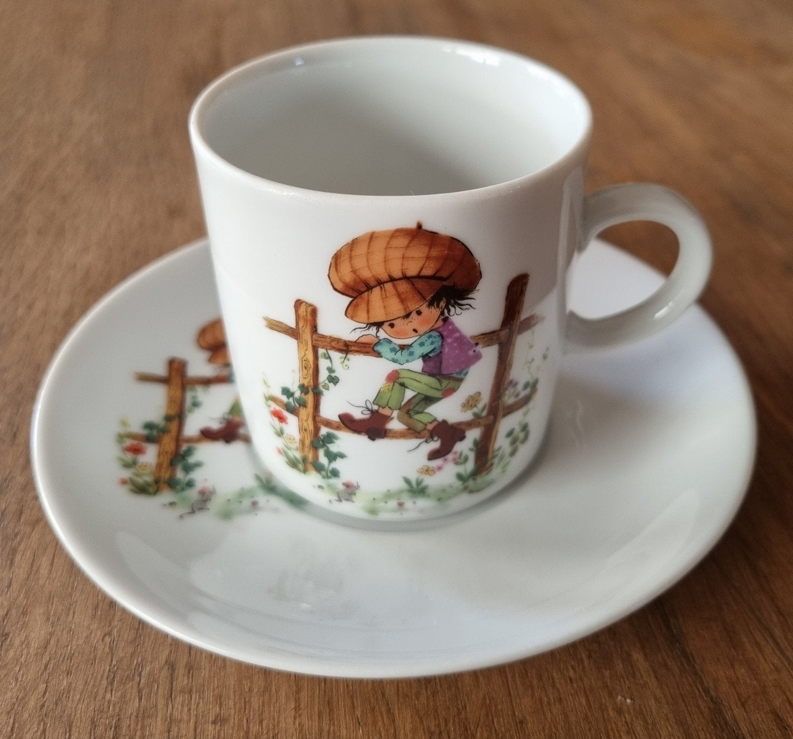 Vintage Tirschenreuth Bavaria kop en schotel – Jaren 70, Ophalen of Verzenden