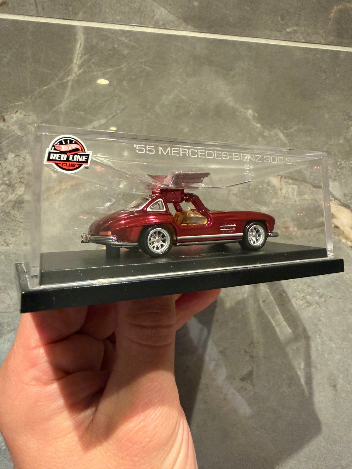 Hot Wheels Mercedes 300 sl Red line club, Ophalen of Verzenden, Zo goed als nieuw, Auto, Overige merken