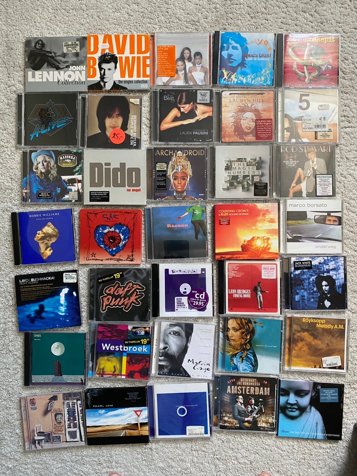 35 CDs inc David Bowie, Madonna, daft punk, John Lennon etc, Cd's en Dvd's, Ophalen of Verzenden, Zo goed als nieuw