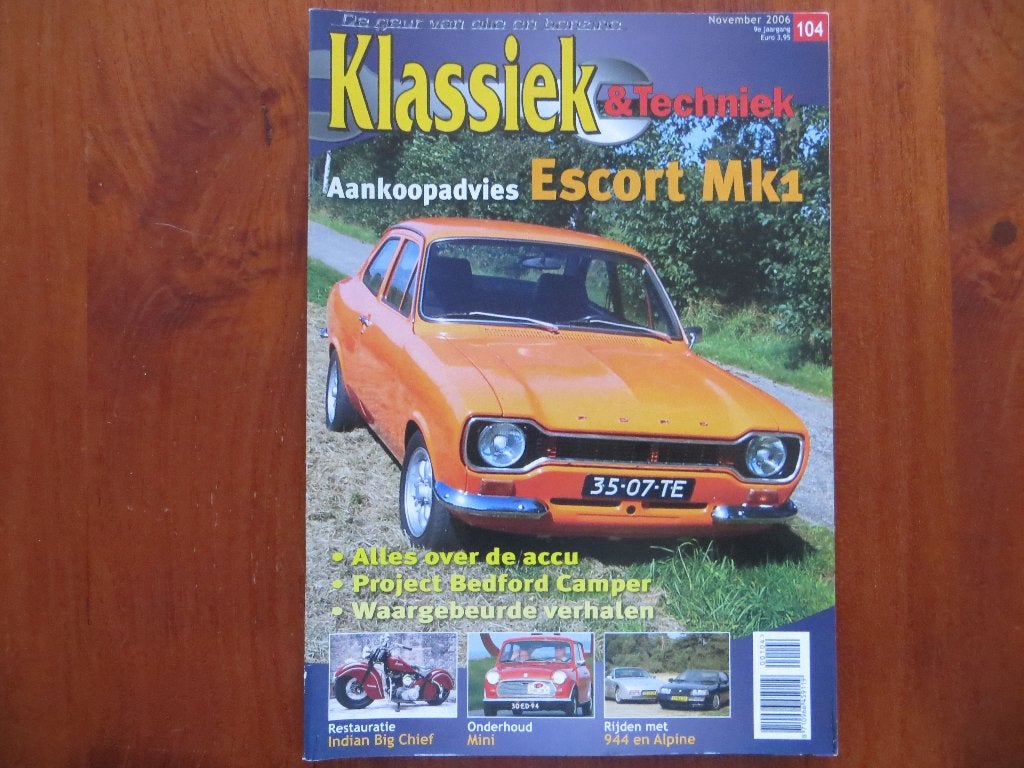 Klassiek & Techniek 104 Ford Escort Mk 1, Porsche 944 S2, Ophalen of Verzenden, Nieuw, Ford