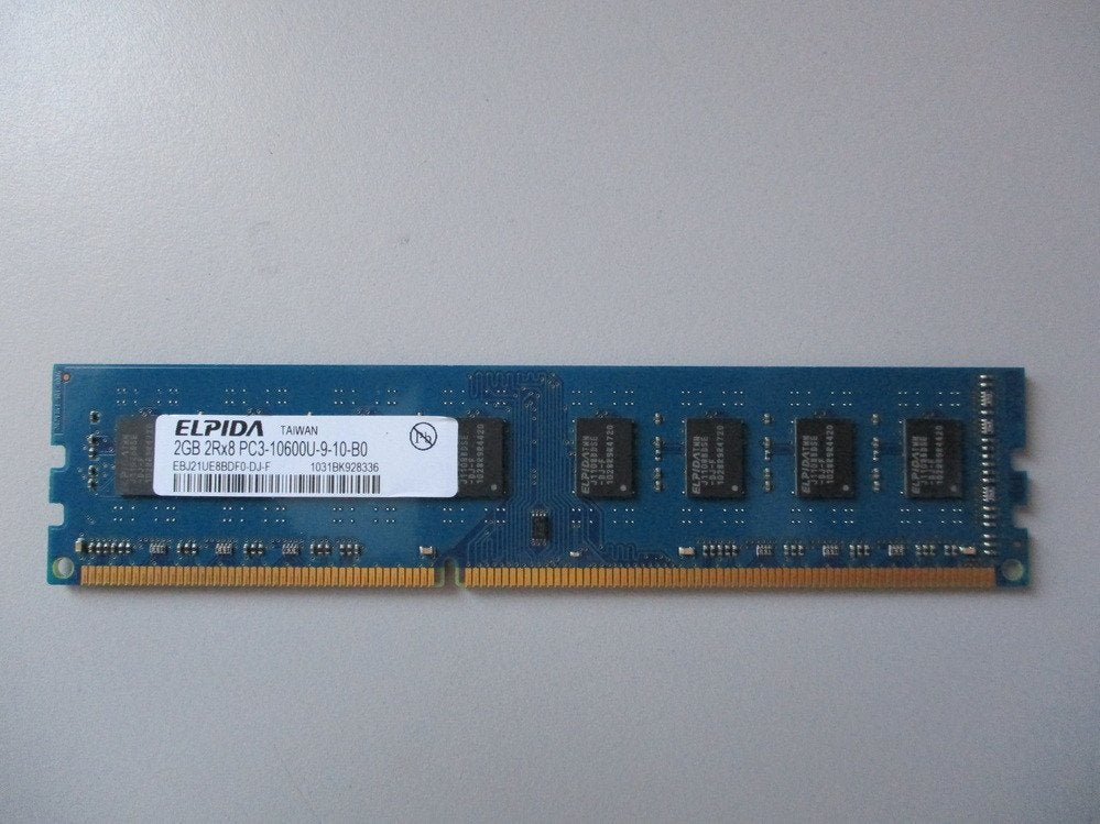 Elpida PC3-10600 2GB DDR3 1333Hz - €2,15, DDR3, Ophalen of Verzenden, Zo goed als nieuw, Desktop