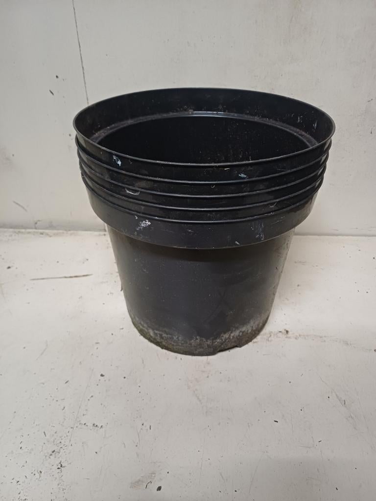 Kweekpotten plantenpotten bloempotten 10 liter, Tuin en Terras, Kunststof, Gebruikt, Minder dan 30 cm, Rond