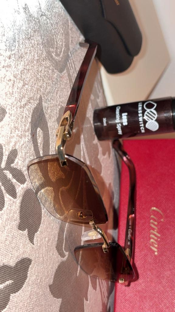 Cartier bril CT0609O 002 – Luxe & nieuwstaat, Overige merken, Bruin, Ophalen of Verzenden, Zo goed als nieuw