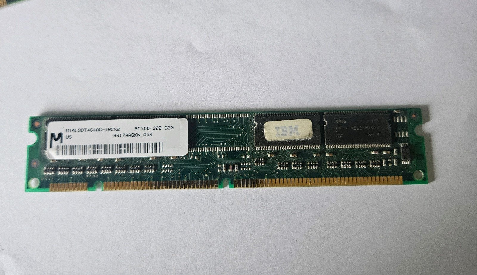 IBM 32MB RAM – PC100 SDRAM – 168-pin, Computers en Software, RAM geheugen, Ophalen of Verzenden, Overige soorten, Desktop, 1 GB of minder