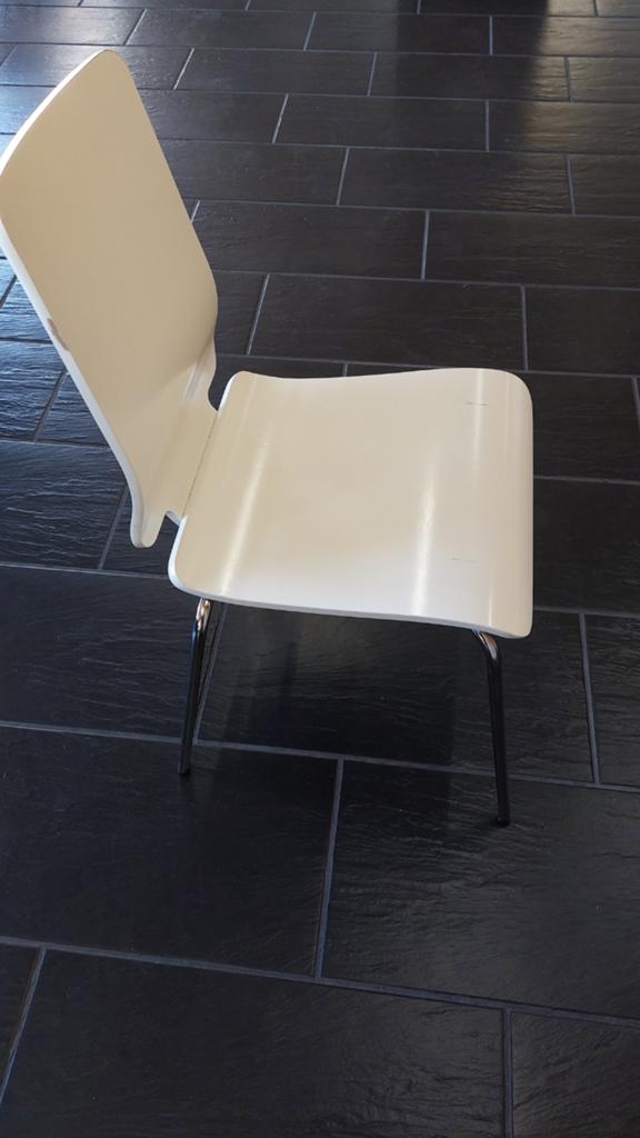 Ikea stoelen, Ophalen, Gebruikt, Wit, Vier