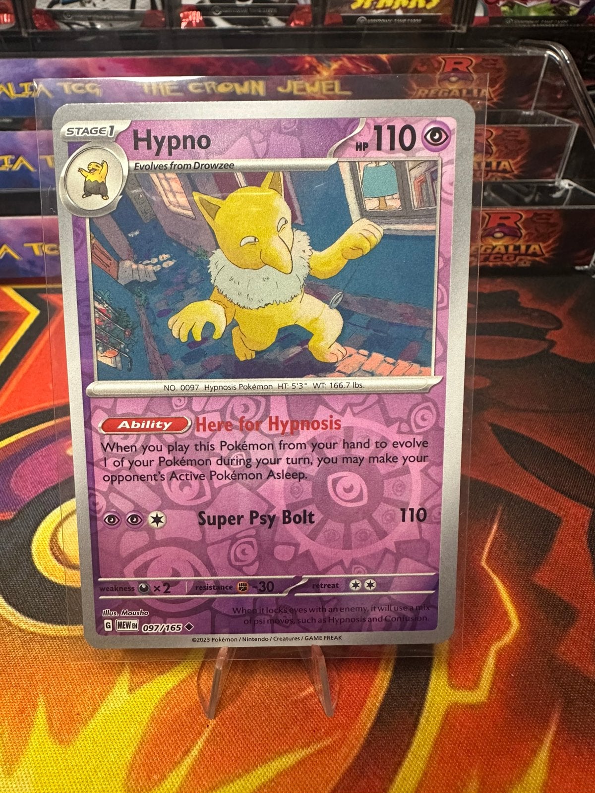Hypno (MEW 097) 151, Ophalen of Verzenden, Zo goed als nieuw, Losse kaart, Foil