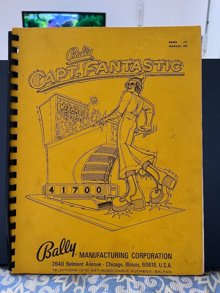 Bally - Captain Fantastic Manual, Ophalen, Mechanisch, Overige typen, Bally