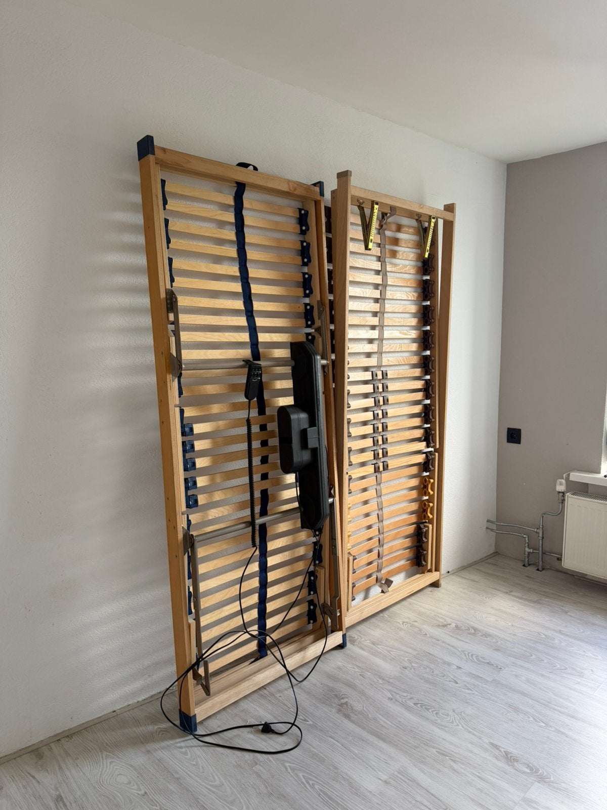 Verstebare lattenbodems 2x, Huis en Inrichting, Ophalen, Eenpersoons, Zo goed als nieuw, 80 cm