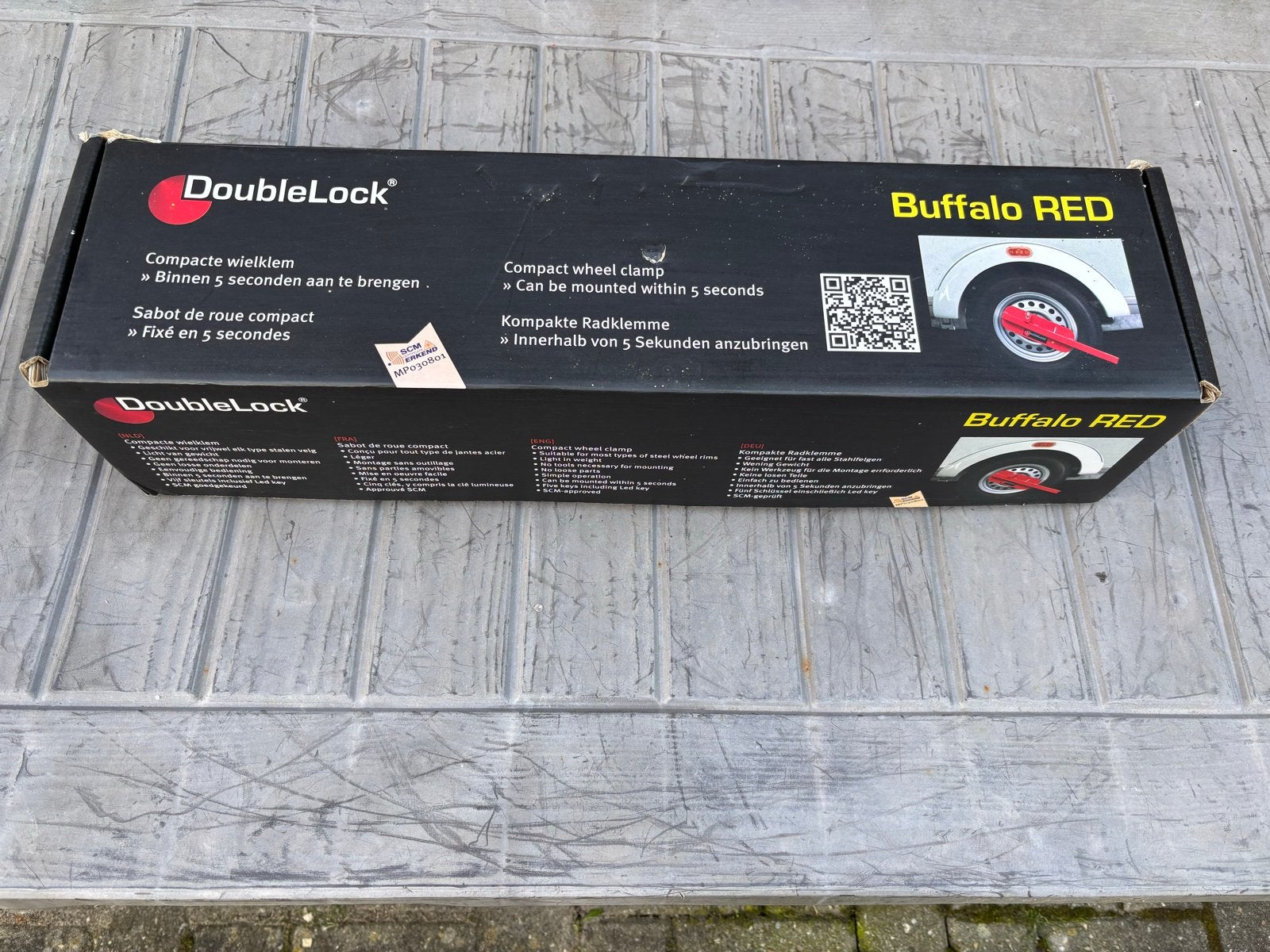 DoubleLock Buffalo Red Wielklem - SCM Goedgekeurd, Ophalen of Verzenden, Zo goed als nieuw