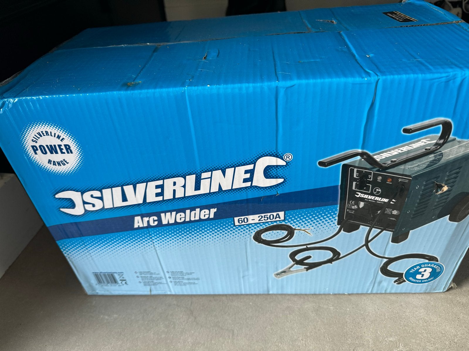 Silverline Arc Welder 60-250A - Nieuw in doos, Ophalen of Verzenden, Nieuw, 250 ampère of meer, Elektroden
