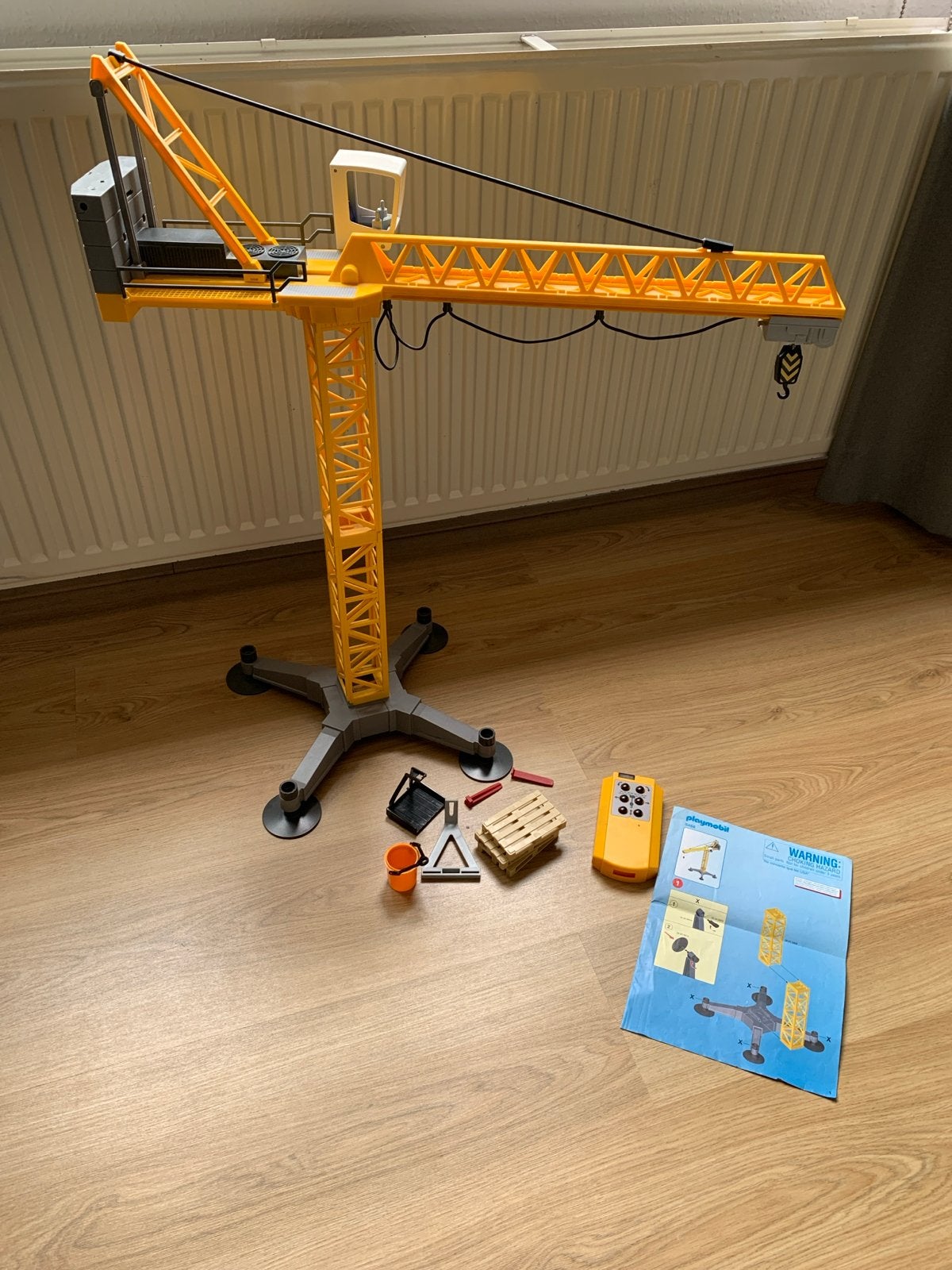 Playmobil 5466 Heiskraan met afstandsbediening, Ophalen, Gebruikt, Complete set, Voertuig