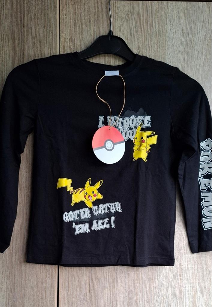 Pokemon shirt maat 122-128 geheel NIEUW met kaartjes eraan, Ophalen of Verzenden, Nieuw, Jongen