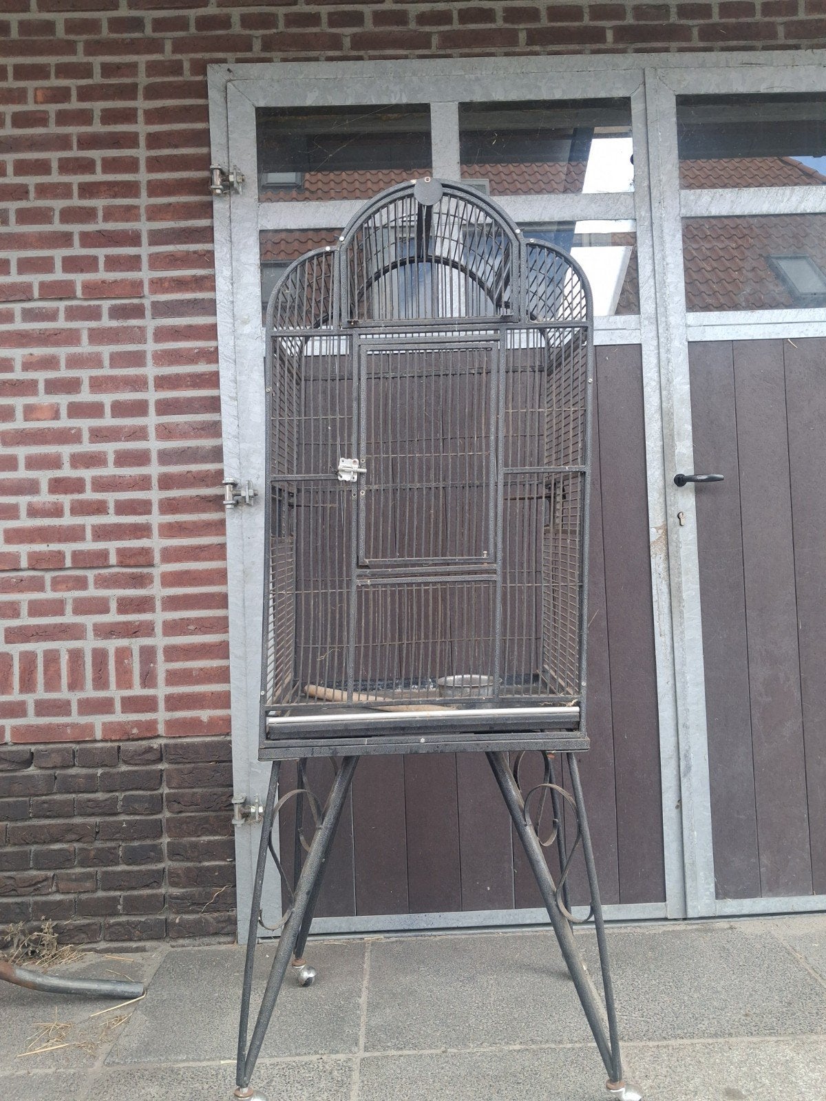 papegaaien/vogel kooi, Ophalen, Gebruikt, Metaal, Vogelkooi