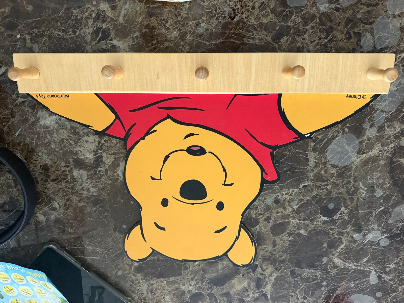 Leuke Kinderkapstok Winnie de Poeh - Zo goed als nieuw, Huis en Inrichting, Ophalen of Verzenden, Zo goed als nieuw, Hout, Kinderkapstok