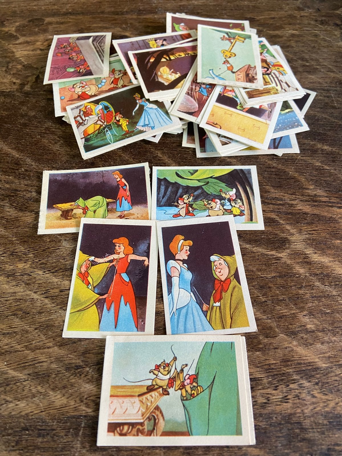 Vintage Albert Heijn Assepoester plaatjes, Verzamelen, Albert Heijn, Ophalen of Verzenden