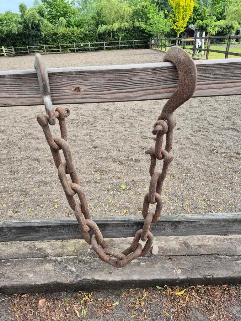 Oude roestige ketting met haken, Ophalen, Gebruikt, 100 tot 250 mm, Overige typen