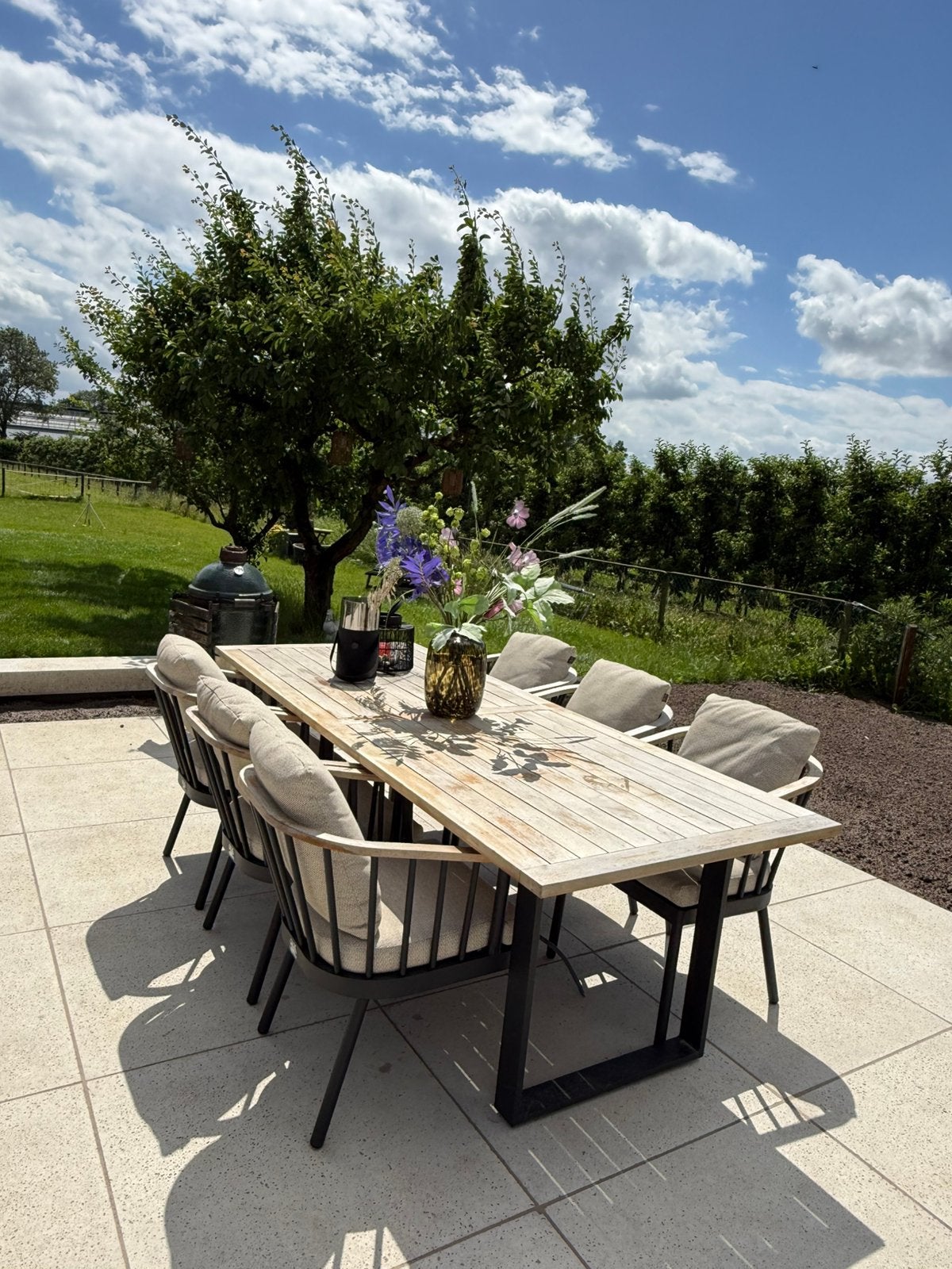 Apple Bee Condor 7-delige tuinset (3 jaar oud), Ophalen, Gebruikt, 6 zitplaatsen, Teakhout