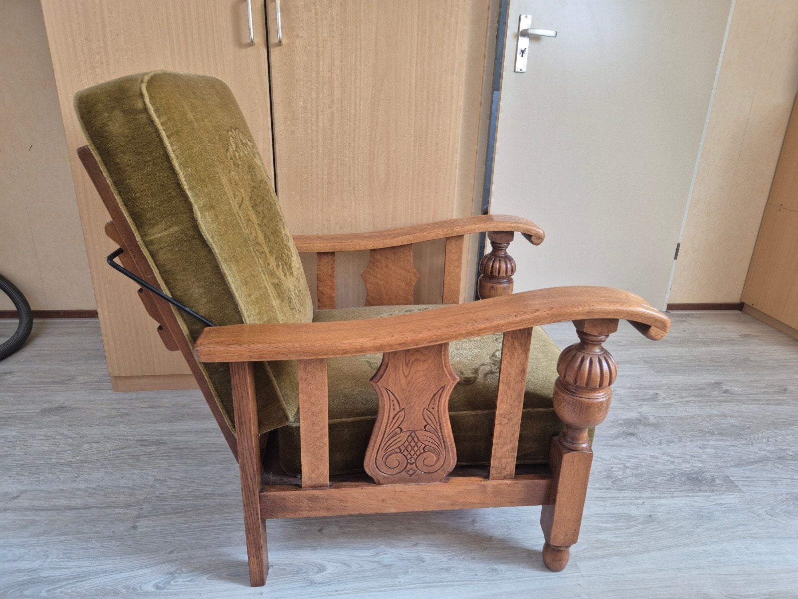 Libertystoel, eiken, jaren 40, 50., Ophalen of Verzenden