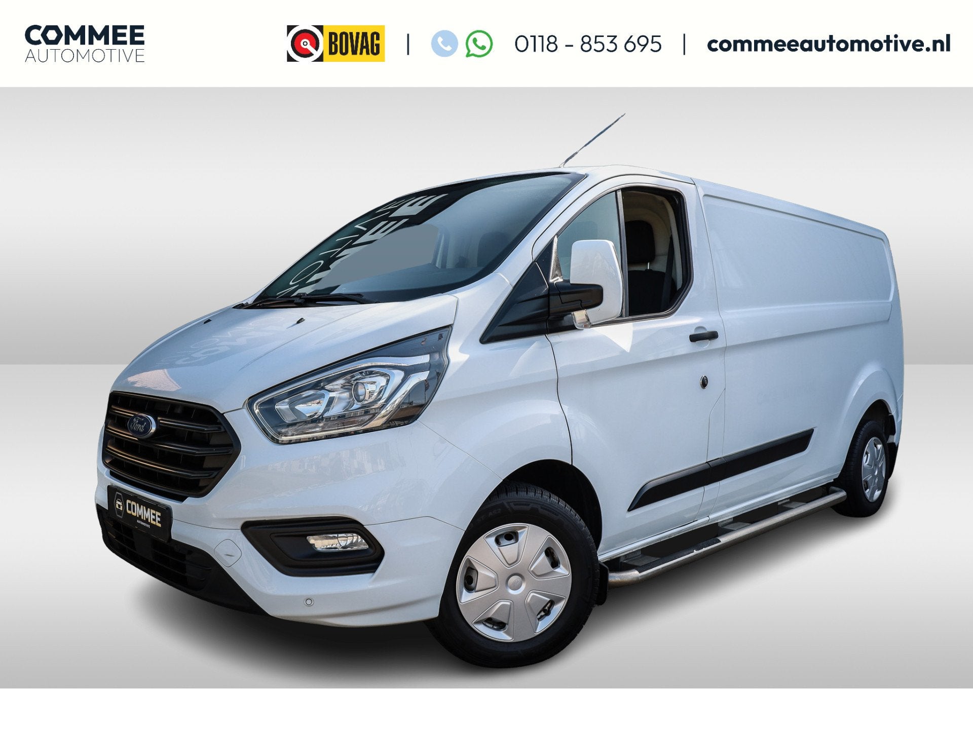 Ford Transit Custom 300 2.0 TDCI L2H1 Trend AC I Cr.Contr. S, Voorwielaandrijving, LED verlichting, Zwart, 4 cilinders