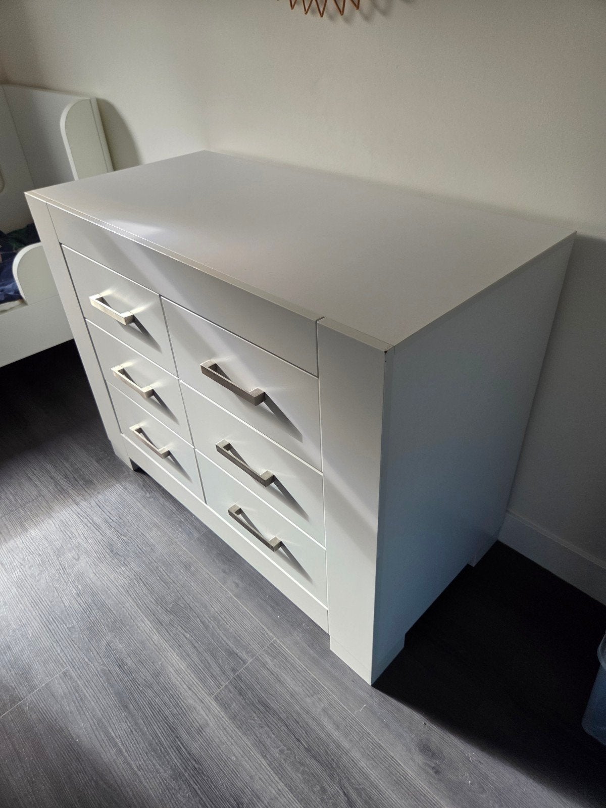 Commode met 6 laden - Wit, Huis en Inrichting, Ophalen, Gebruikt, 5 laden of meer, 100 tot 150 cm
