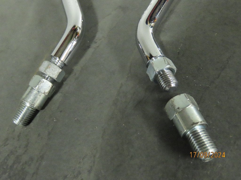Set Spiegels Chroom M10 aansluiting Spiegel L & R z.g.a.n., Ophalen of Verzenden, MCU