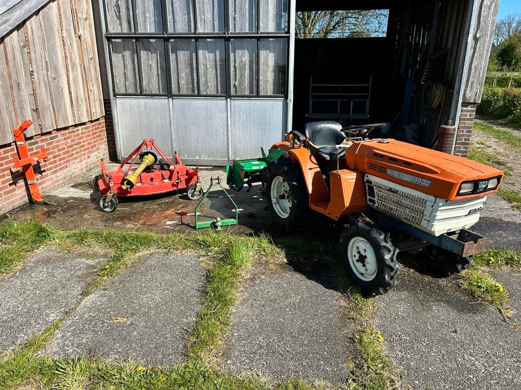 Kubota 1400 Miditrekker met Grondfrees, Bloter en Woelpoot, Gebruikt, Tot 2500, Tot 80 Pk, Ophalen