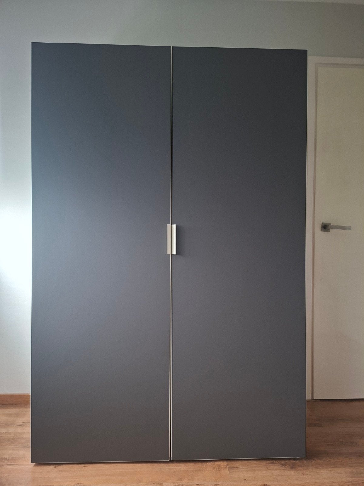 IKEA PLATSA Kledingkast 2 deuren -Donkergrijs & Modulair, Ophalen, 100 tot 150 cm, Zo goed als nieuw, 150 tot 200 cm