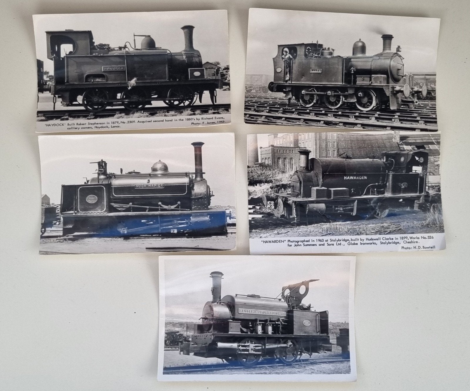 5x Vintage Trein Ansichtkaarten. Zwart-wit Foto's, Verzamelen, Ophalen of Verzenden, Gebruikt, Trein, Kaart of Prent