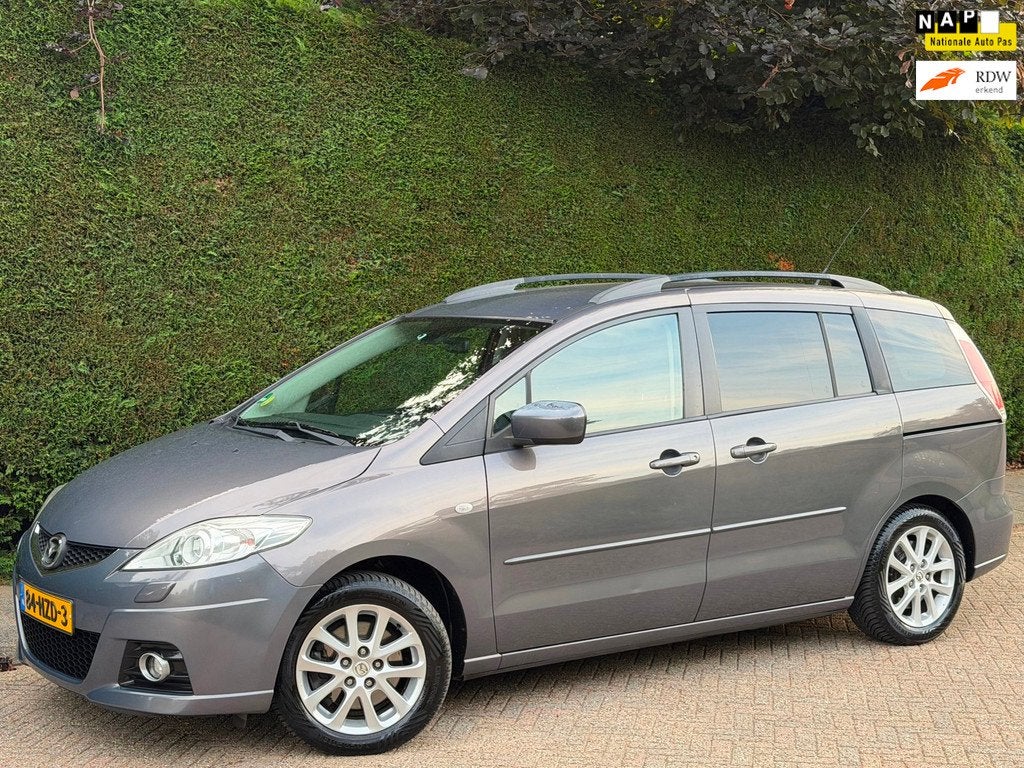 Mazda 5 1.8 AIRCO KOUD/RIJDT SUPER/LEER/7PERSOONS/APK 7-2027, Auto's, Mazda, Bedrijf, Te koop, ABS, Achteruitrijcamera, Airbags