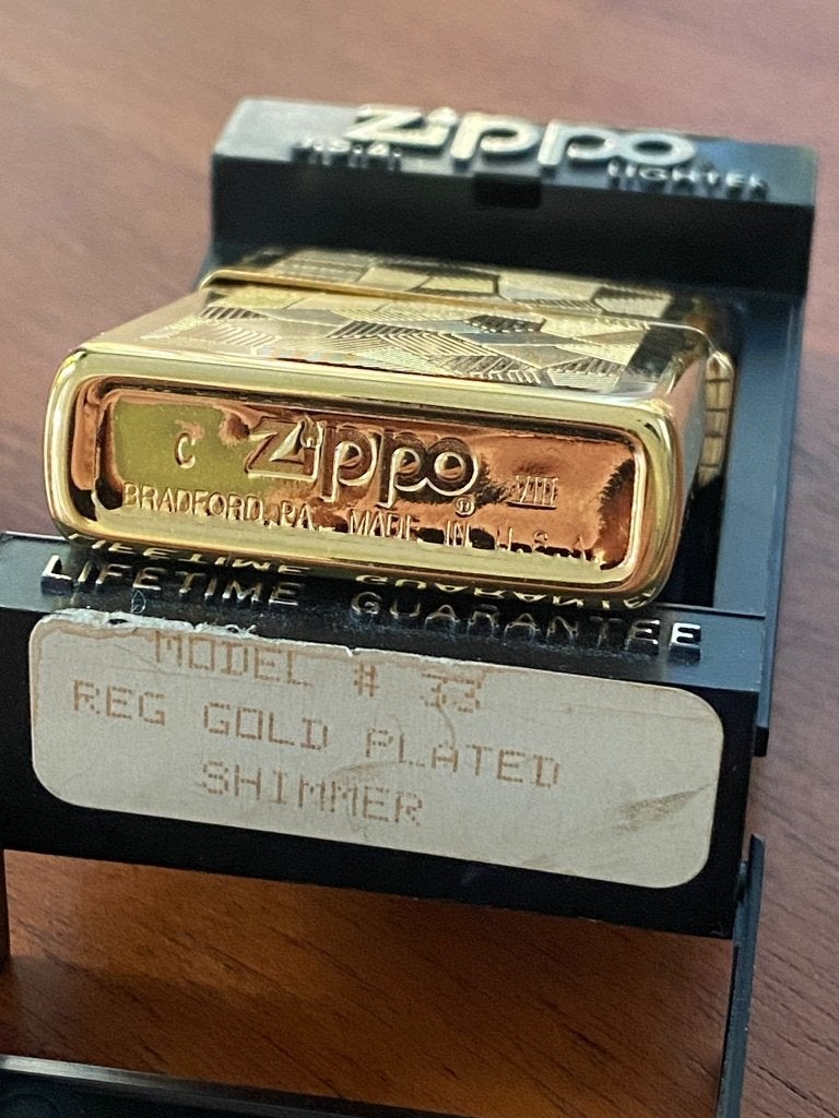 ZIPPO GOLD PLATED, Ophalen of Verzenden, Nieuw, Aansteker
