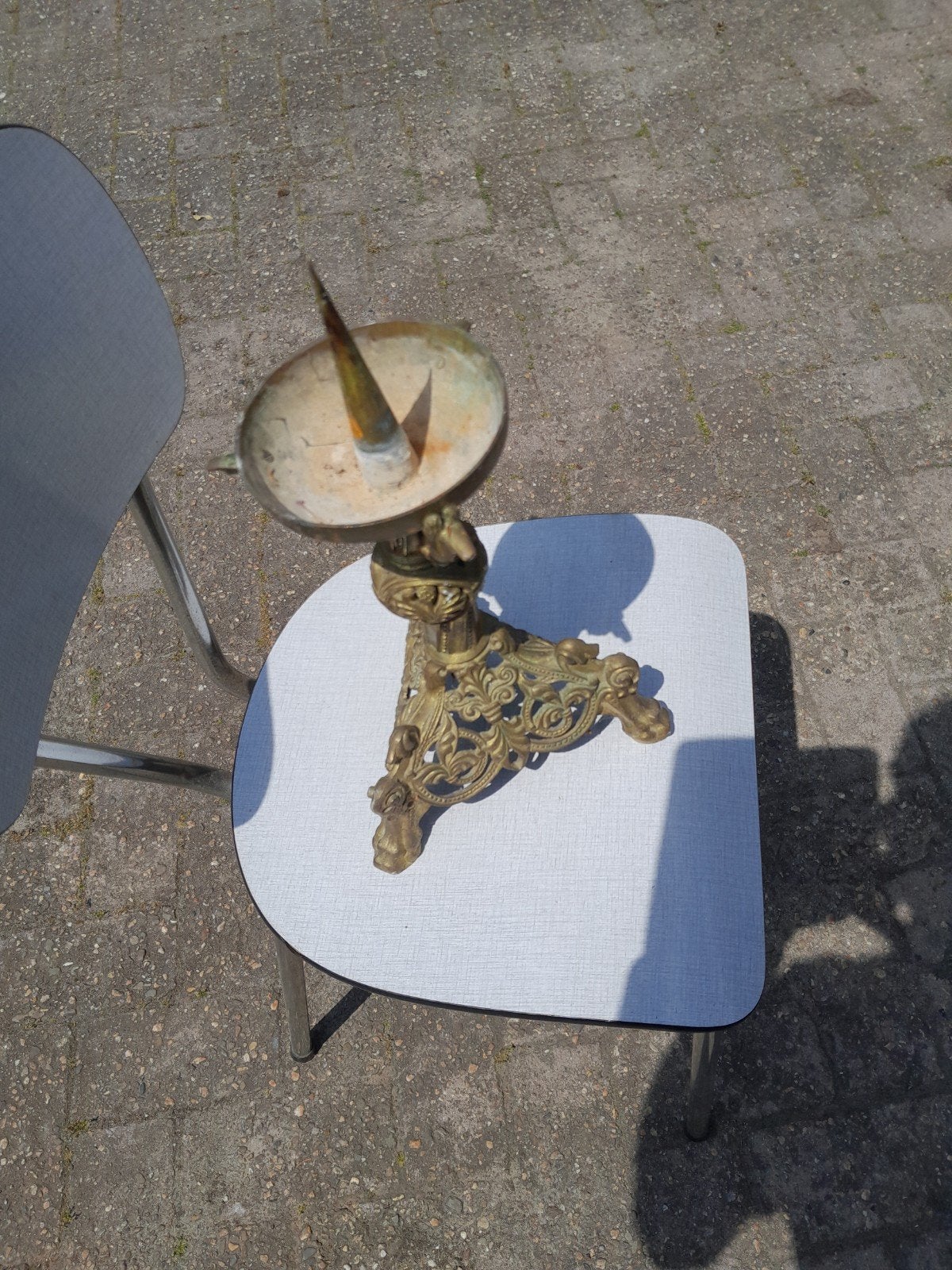 Kaarsen kandelaar, Ophalen of Verzenden, Rond, 50 tot 75 cm, Minder dan 100 cm